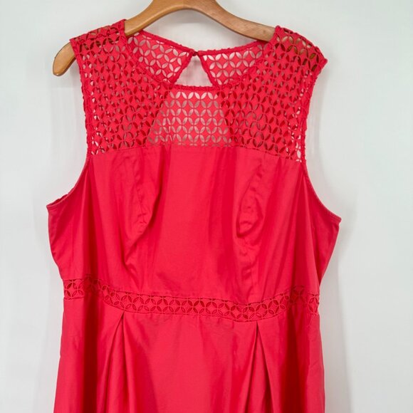 Calvin Klein women's dress orange lace trim sleeveless size 20 W plus - Picture 4 of 12